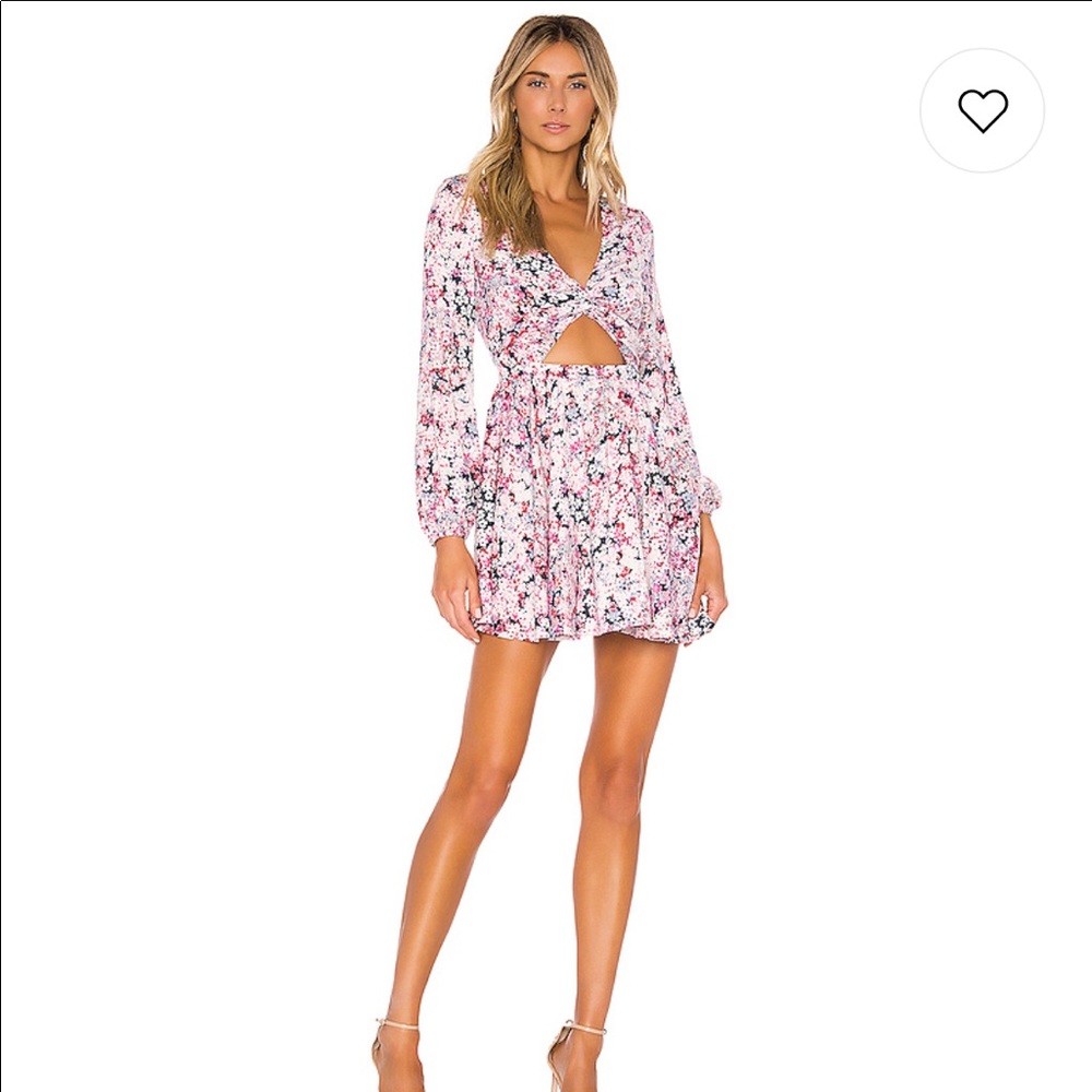 Michael Costello x revolve silk mini dress